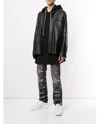 Мужские темно-серые рваные джинсы от Unravel Project