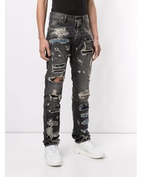 Мужские темно-серые рваные джинсы от Unravel Project
