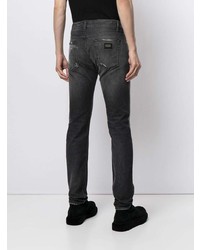 Мужские темно-серые рваные джинсы от Dolce & Gabbana