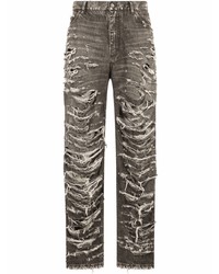 Мужские темно-серые рваные джинсы от Dolce & Gabbana