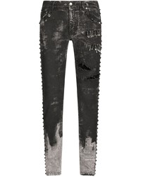 Мужские темно-серые рваные джинсы от Dolce & Gabbana