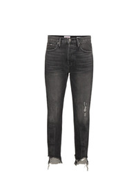Женские темно-серые рваные джинсы от Frame Denim
