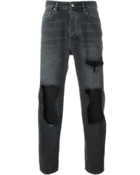 Мужские темно-серые рваные джинсы от Golden Goose Deluxe Brand