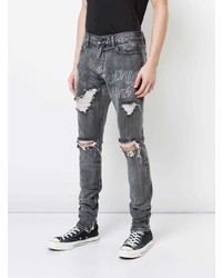 Мужские темно-серые рваные джинсы от Haculla