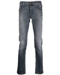 Мужские темно-серые рваные джинсы от Jacob Cohen