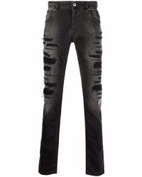 Мужские темно-серые рваные джинсы от Just Cavalli