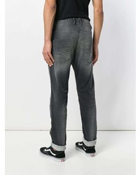 Мужские темно-серые рваные джинсы от Diesel