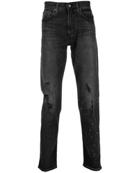 Мужские темно-серые рваные джинсы от Levi's