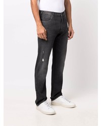 Мужские темно-серые рваные джинсы от Emporio Armani