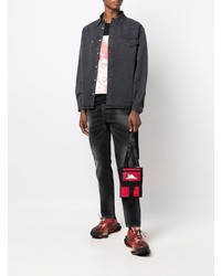 Мужские темно-серые рваные джинсы от Dondup