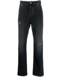 Мужские темно-серые рваные джинсы от Missoni
