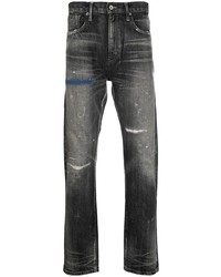 Мужские темно-серые рваные джинсы от Neighborhood