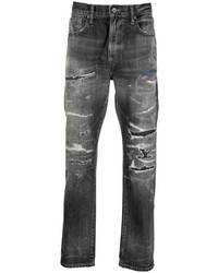 Мужские темно-серые рваные джинсы от Neighborhood
