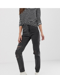Женские темно-серые рваные джинсы от Noisy May Tall