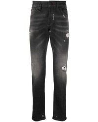 Мужские темно-серые рваные джинсы от Philipp Plein