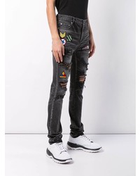 Мужские темно-серые рваные джинсы от God's Masterful Children