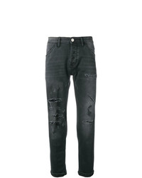 Мужские темно-серые рваные джинсы от Pt05