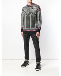 Мужские темно-серые рваные джинсы от Diesel Black Gold