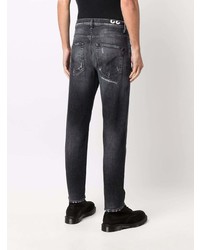 Мужские темно-серые рваные джинсы от Dondup