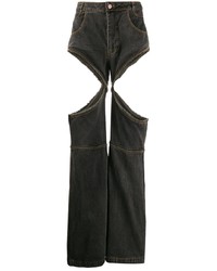 Мужские темно-серые рваные джинсы от Telfar
