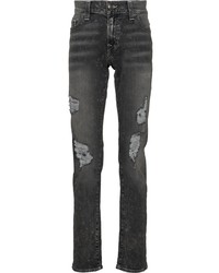 Мужские темно-серые рваные джинсы от True Religion