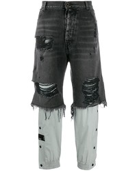 Мужские темно-серые рваные джинсы от Unravel Project