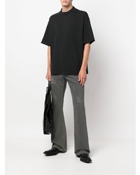 Мужские темно-серые рваные джинсы от Acne Studios