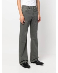 Мужские темно-серые рваные джинсы от Acne Studios