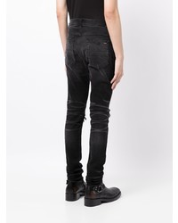 Мужские темно-серые рваные зауженные джинсы от Amiri