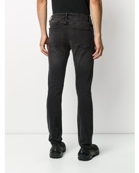 Мужские темно-серые рваные зауженные джинсы от Neuw