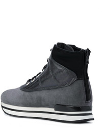 Женские темно-серые резиновые ботинки от Hogan