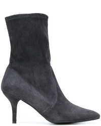 Женские темно-серые резиновые ботинки от Stuart Weitzman