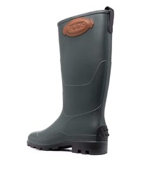 Мужские темно-серые резиновые сапоги от Tod's