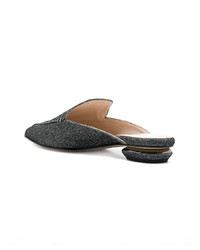 Темно-серые сабо от Nicholas Kirkwood