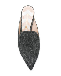 Темно-серые сабо от Nicholas Kirkwood