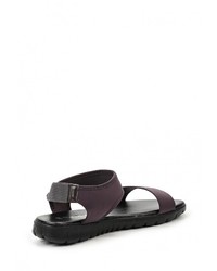 Темно-серые сандалии на плоской подошве от Malien