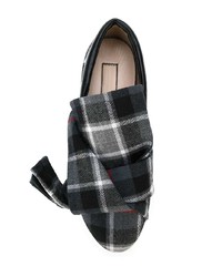 Женские темно-серые слипоны в клетку от N°21