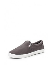 Мужские темно-серые слипоны от Superga