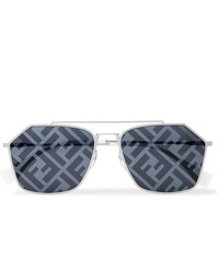 Мужские темно-серые солнцезащитные очки от Fendi
