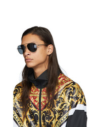 Мужские темно-серые солнцезащитные очки от Versace