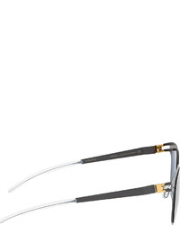 Женские темно-серые солнцезащитные очки от Mykita