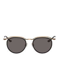 Мужские темно-серые солнцезащитные очки от Matsuda