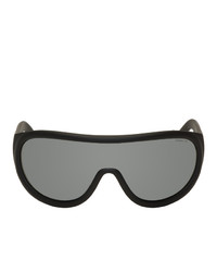 Мужские темно-серые солнцезащитные очки от Moncler