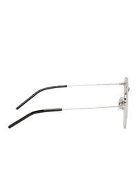 Мужские темно-серые солнцезащитные очки от Saint Laurent