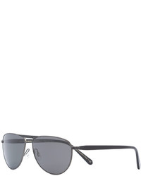 Мужские темно-серые солнцезащитные очки от Oliver Peoples