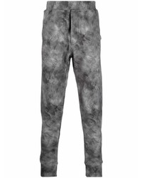 Мужские темно-серые спортивные штаны с принтом тай-дай от DSQUARED2