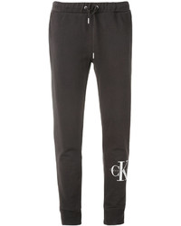 Женские темно-серые спортивные штаны с принтом от Calvin Klein Jeans