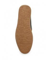 Темно-серые топсайдеры из плотной ткани от Tesoro