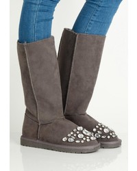 Темно-серые угги от LOST INK