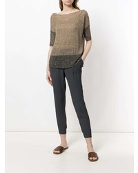 Темно-серые узкие брюки от Lorena Antoniazzi